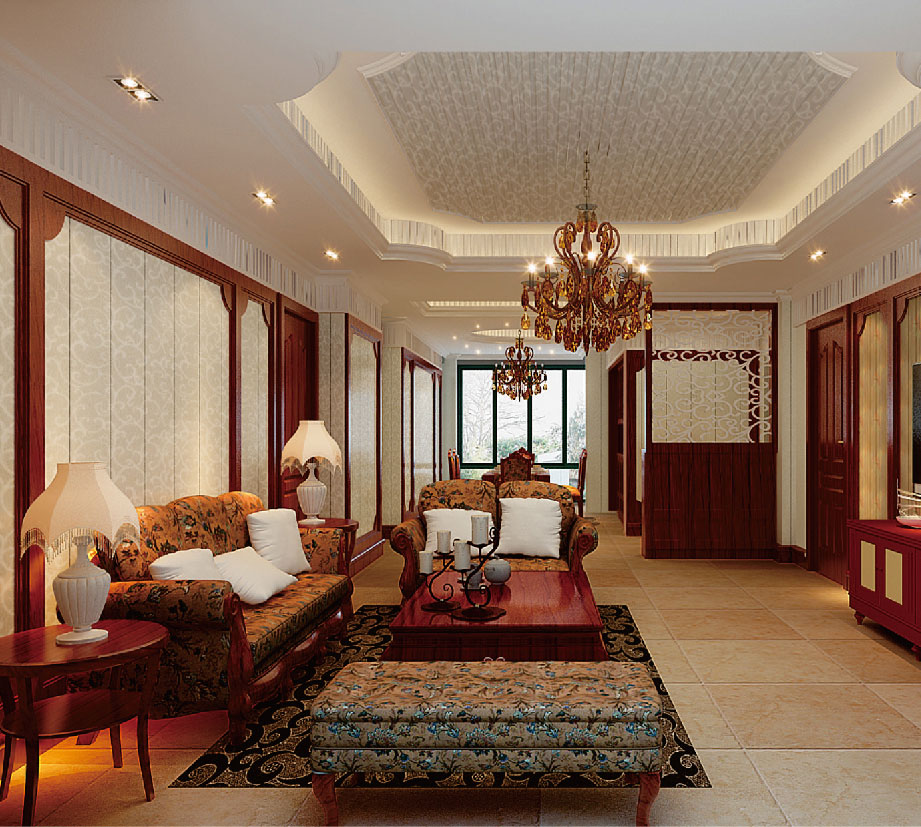 典尚效果圖-客廳