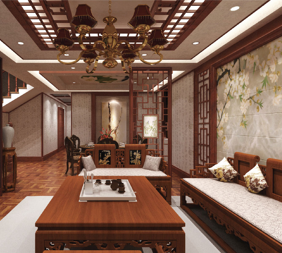 典尚效果圖-客廳